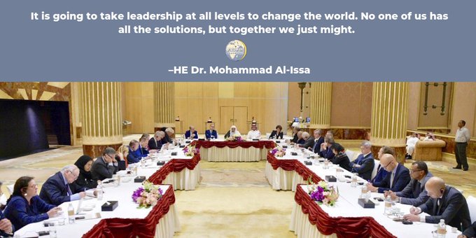  HE Dr. Mohammad Alissa says: "It is going to take leadership at all levels ot change the world. No one of us has all the solutions, but together we just might"