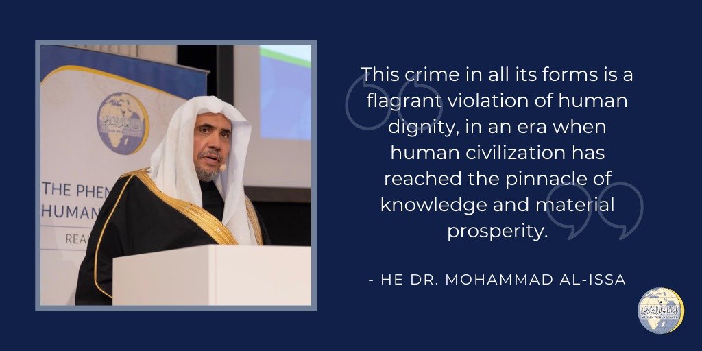 Ce crime contre la dignité humaine, quelle que soit sa forme, est encore plus intolérable à une époque où la civilisation humaine a atteint les sommets du savoir et de la prospérité matérielle.