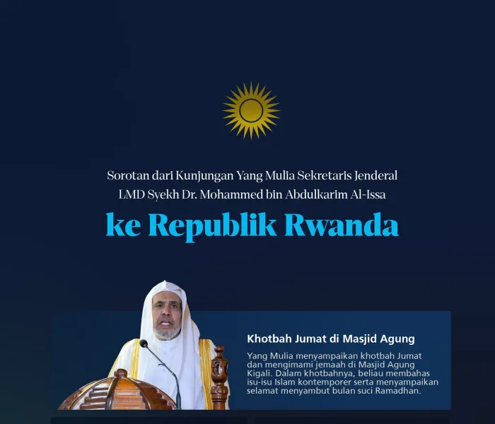 Di sini: Sorotan dari kunjungan Yang Mulia Sekretaris Jenderal LMD, Ketua Organisasi Ulama Muslim, Syekh Dr. Mohammed Alissa ke Republik Rwanda: