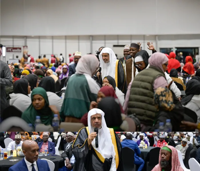 حضر معالي الأمين العام، رئيس هيئة علماء المسلمين، فضيلة الشيخ د.⁧‫محمد العيسى‬⁩ ‬⁩، مائدة الإفطار الرمضاني للجالية المسلمة في رواندا