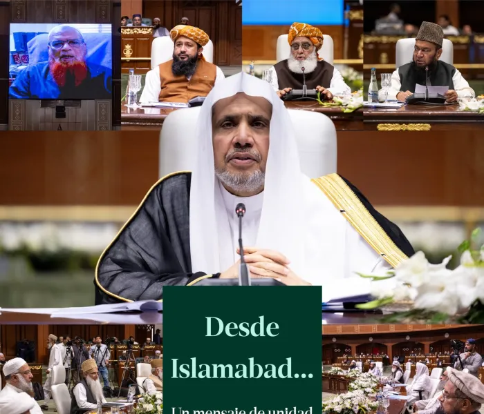 Imágenes de la inauguración, anoche en Islamabad, por el Secretario General de la Liga Del Mundo Islámico, Presidente del Consejo de Ulemas, el Sheij Mohammed Alissa, de los trabajos del foro.