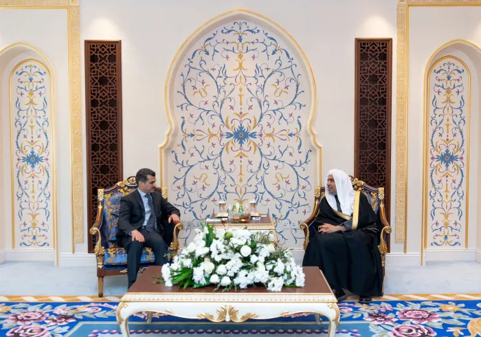 Syekh Dr.Mhmd Alissa bertemu dengan Perwakilan Irak untuk OKI, Konsul Jenderal di Arab Saudi, Prof. Mohammad Al-Naqsybandi