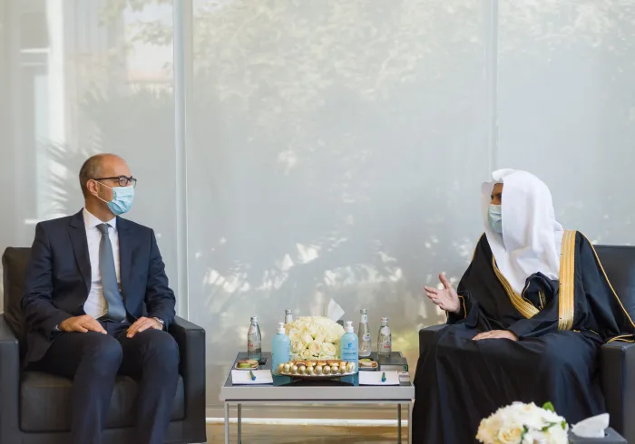 HE Dr. Mohammad Alissa met with Mr. Philippe Errera