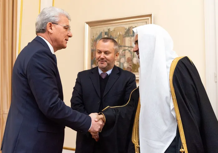 HE Dr. Mohammad Alissa was welcomed in Sarajevo by the president of Bosnia-Herzegovina