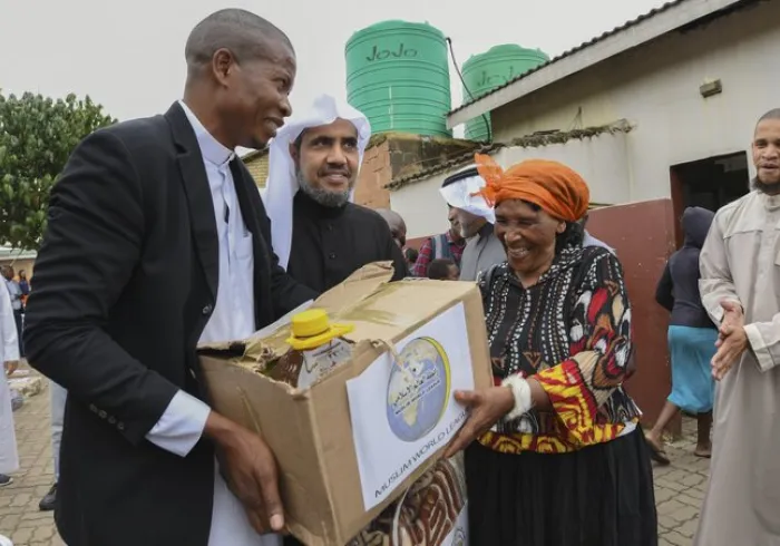 Delivering food aid is one of the MWL's primary humanitarian endeavors