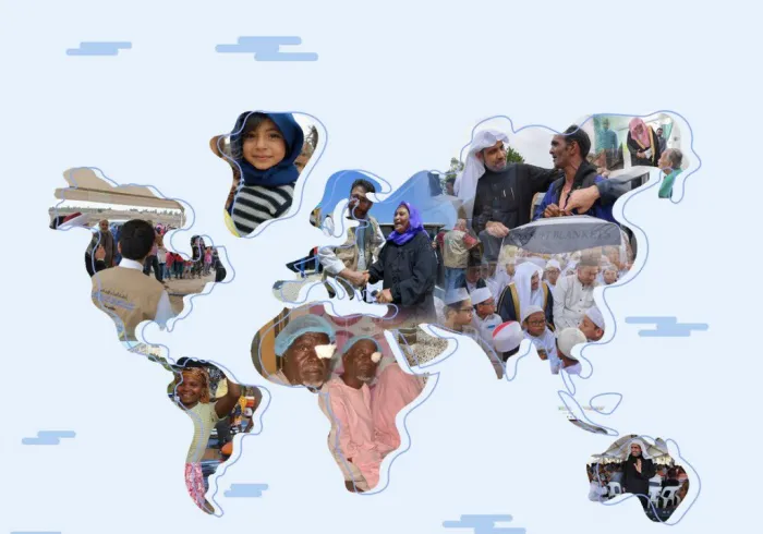 Le Message de bienfaisance de la  Ligue Islamique Mondiale est universel, touche tout le monde, son principe religieux étant: «Il y a du bon partout», il prend essence dans l’humanisme islamique qui regroupe les cœurs et sème l’harmonie. 