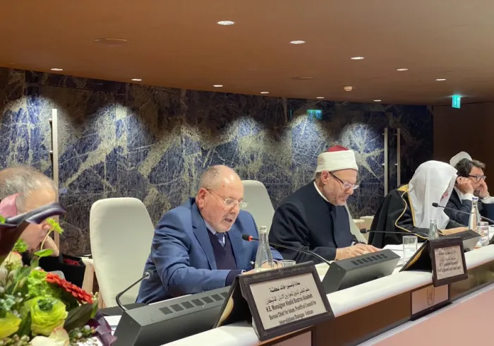 HE Dr. Bouabdellah Ghlamallah, representing Algeria's importance of a solid religious education and strong cultural foundations