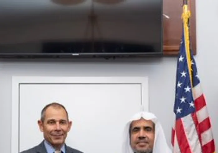  HE Dr. Mohammad Alissa met with Rep John Curtis to discuss the ways to build bridges and foster greater understanding among religious communities in the US and around the world
