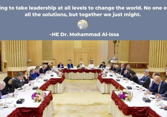  HE Dr. Mohammad Alissa says: "It is going to take leadership at all levels ot change the world. No one of us has all the solutions, but together we just might"