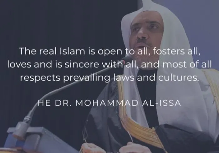 Islam is a peaceful influence upon the world, as demonstrated by the leadership of HE Dr. Mohammad Alissa