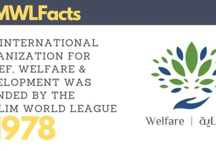 MWL founded the International Organization for Relief, Welfare & Development in 1978 to strengthen its capabilities to deliver critical humanitarian aid around the world