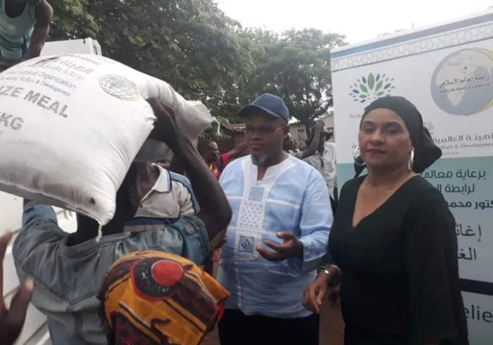 The MWL donated 1,000 bags of flour to citizens of the Karonga district in Malawi after a drought and floods left the region bereft of crops