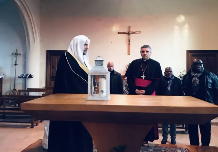 France: HE Dr. Mohammad Al-Issa laid a wreath at the Church of Saint-Étienne-du-Rouvray as a tribute to Fr. Jacques Hamel