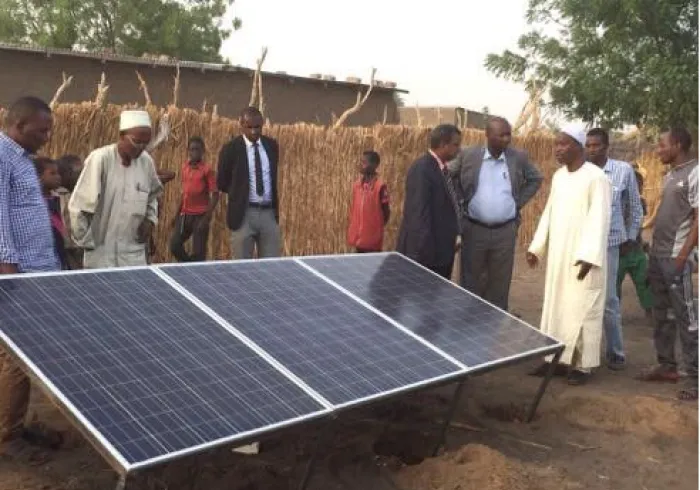 Solar panels provide a low-cost, sustainable source of energy to keep the well pumps running