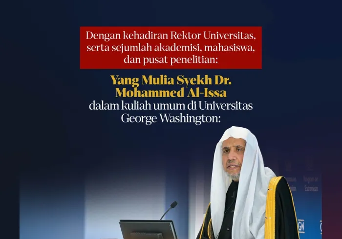Dengan kehadiran Rektor Universitas George Washington, Ibu Ellen M. Granberg, serta sejumlah akademisi, mahasiswa, dan pusat penelitian