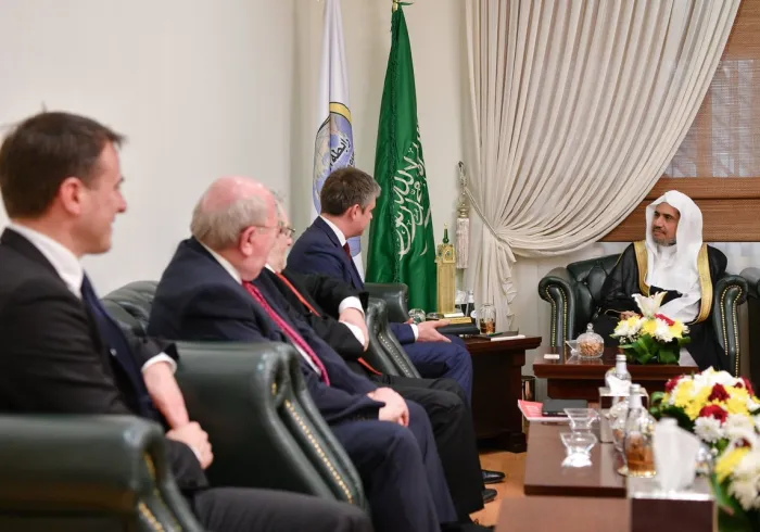 HE MWL SG Sheikh Dr. Mohammad Alissa meets at his Riyadh Office with a parliamentary delegation from the British Labour Party