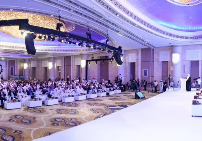 معالي الأمين العام مخاطباً المؤتمر العالميّ لـ منتدى تعزيز السلم في أبوظبي