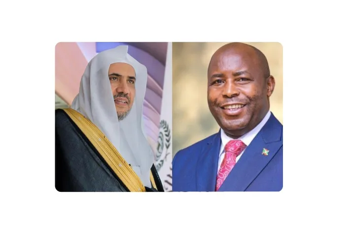 ثمَّنَ فخامة الجنرال إيفاريست إندايشيمييه رئيس جمهورية بوروندي‬⁩ جهود رابطة العالم الإسلامي‬⁩، جاء ذلك خلال اتصال هاتفي تلقاه هذا اليوم معالي الأمين العام الشيخ د. محمد العيسى‬⁩ من فخامته