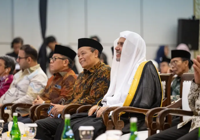 د. العيسى يلقي الكلمة الافتتاحية لمؤتمر إندونيسيا للوئام بين أتباع الأديان