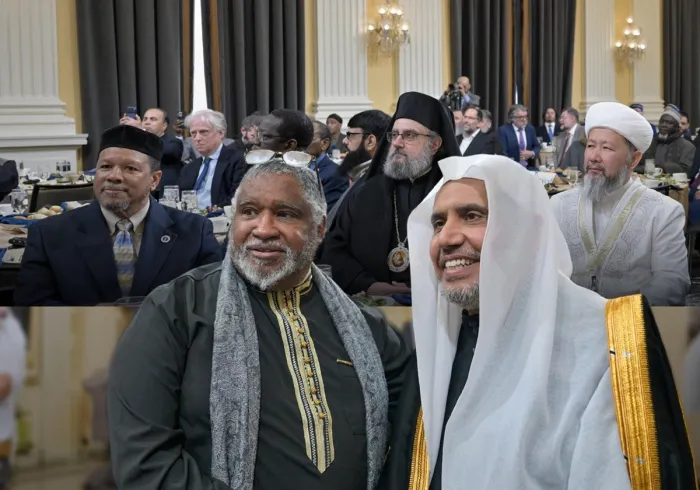 ‏"القياداتُ الإسلاميّةُ" التي حضرت حفل تكريم معالي الأمين العام من قبل الأعضاء: "الديمقراطيين" و"الجمهوريين" في الكونغرس الأمريكي لجهوده في "مكافحة الكراهية" و"تعزيز التعايش بين المجتمعات الدينية"