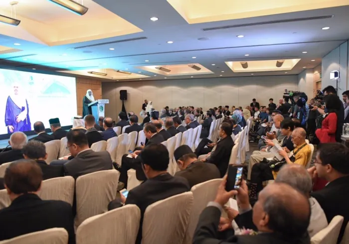 ‏معالي الأمين في افتتاح المنتدى العالمي لرؤساء المراكز الثقافية بسنغافورة : (ندعو قادة التأثير العالمي لتعزيز الوعي الإنساني من أجل السلام)