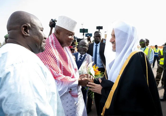 Delegasi Liga Muslim Dunia telah tiba di Republik Guinea-Bissau, dipimpin oleh Yang Mulia Sekretaris Jenderal LMD, Ketua Organisasi Ulama Muslim, Syekh Dr. Mohammed Alissa