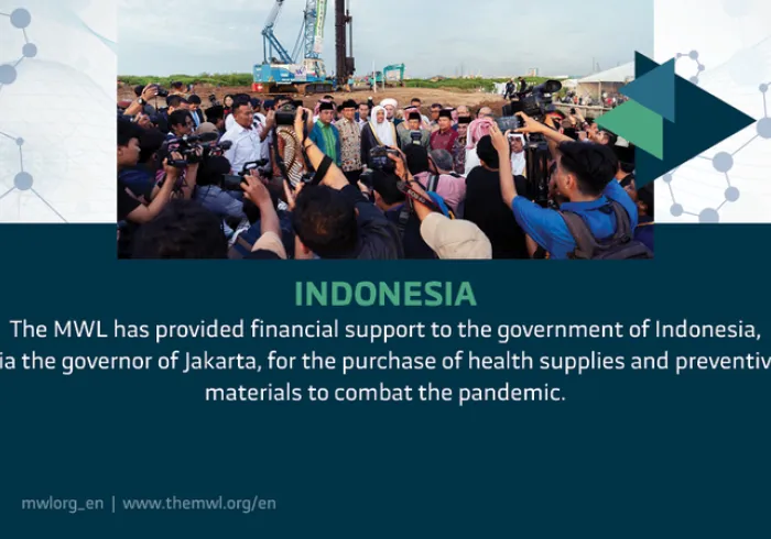 The MWL provided financial support to Indonesia to purchase health supplies & preventive materials to combat the coronavirus pandemic