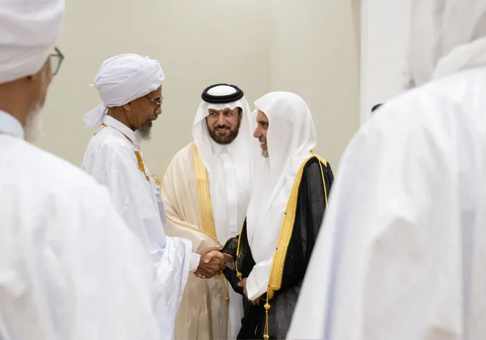 معالي الأمين العام، رئيس هيئة علماء المسلمين، المشرف العام على متاحف السيرة النبوية، فضيلة الشيخ د.محمد العيسى، يصِل إلى العاصمة الموريتانية على رأس وفدٍ من رابطة العالم الإسلامي،