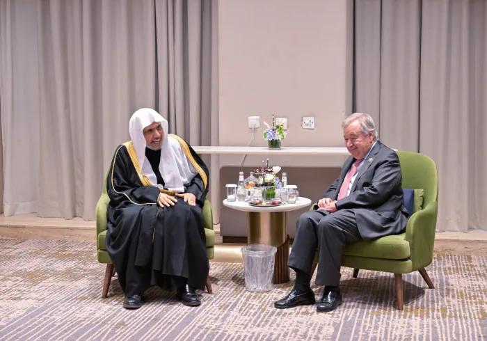 H.E. Sheikh Dr. Mohammed Al-Issa, met with H.E. Mr. António Guterres, Secretary-General of the United Nations