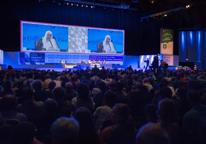 The Muslim World League was Selected to Speak on Behalf of Muslim Civilization in a Meeting for "Building Bridges" in Italy