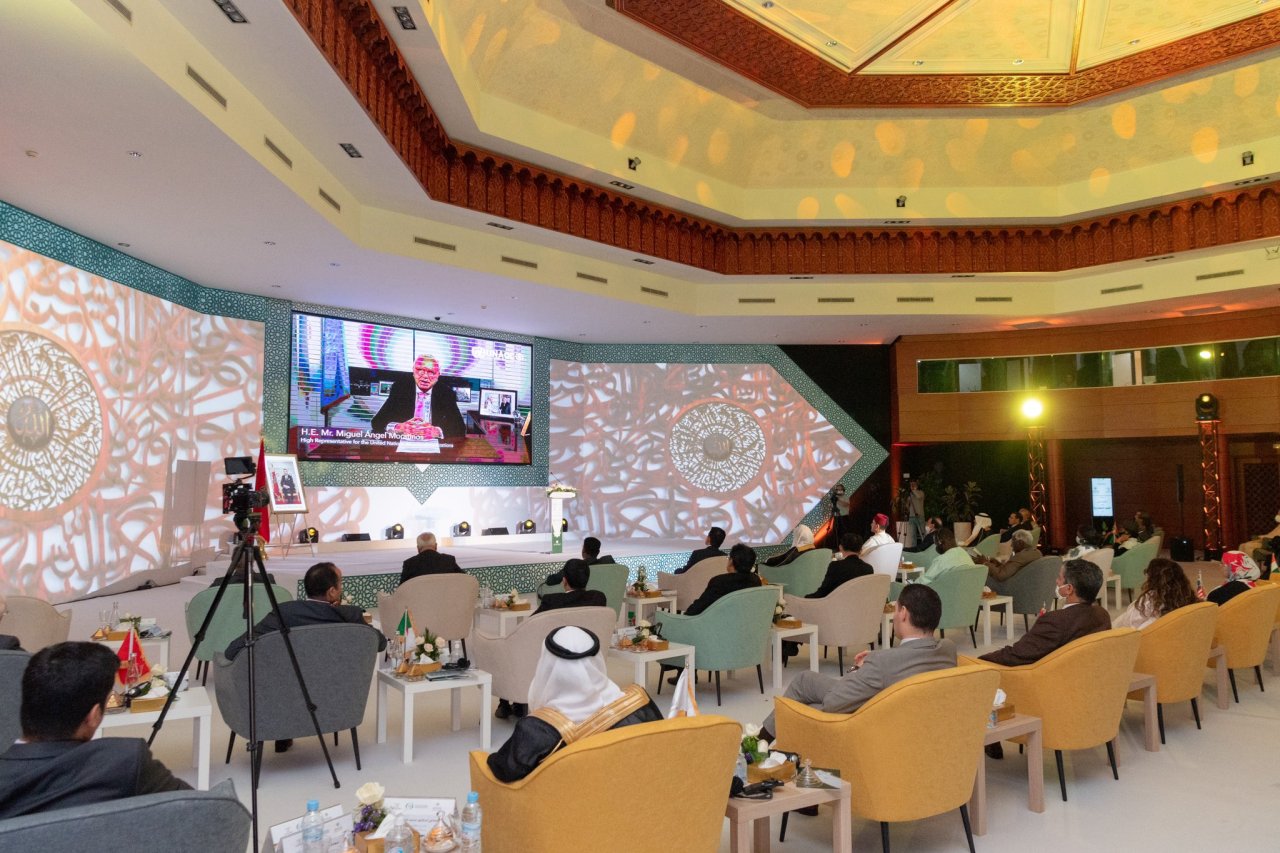 Mohammad Alissa, principal intervenant durant la cérémonie d'ouverturet de la conférence internationale organisée par l’ISESCO