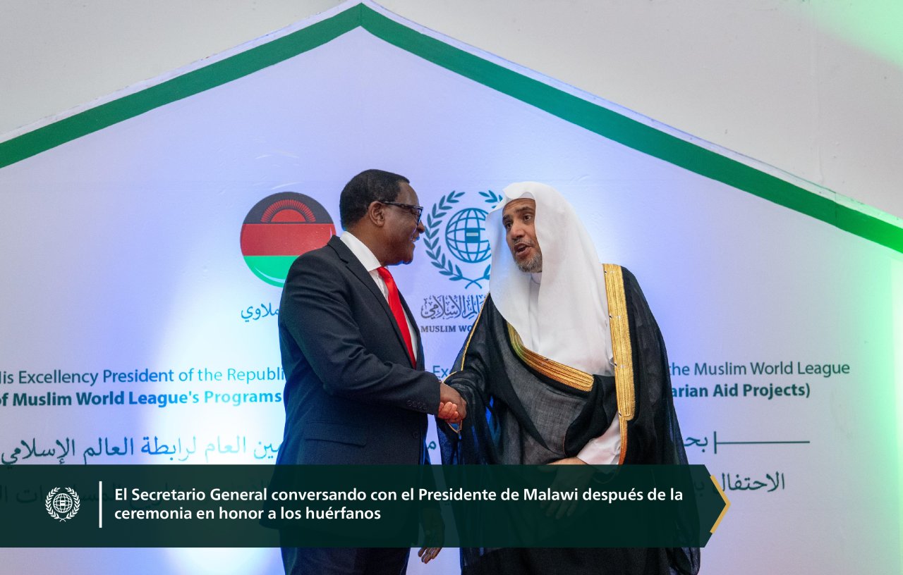 En homenaje a los 6000 huérfanos atendidos por la Liga, la Liga del Mundo Islámico celebró sus programas para huérfanos en la República de Malawi