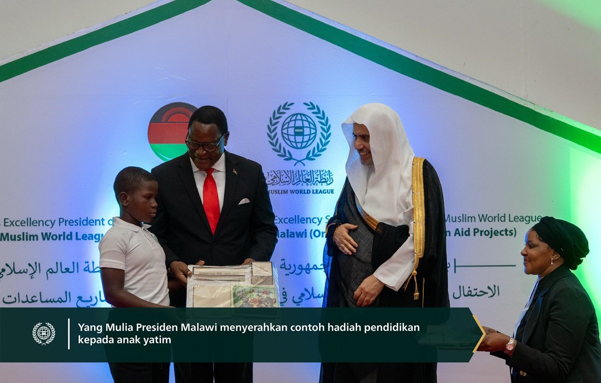 Sebagai penghormatan terhadap 6 ribu anak yatim yang diasuh oleh LMD.. Liga Muslim Dunia merayakan programnya yang ditujukan untuk anak-anak yatim di Republik Malawi, dengan kehadiran Yang Mulia Presiden