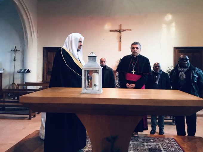 France: HE Dr. Mohammad Al-Issa laid a wreath at the Church of Saint-Étienne-du-Rouvray as a tribute to Fr. Jacques Hamel