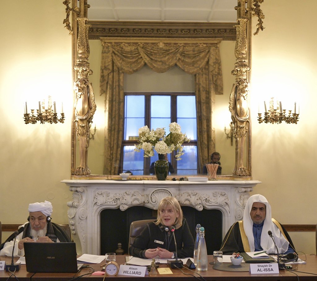 Along with religious, political and intellectual figures, HE Sheikh Dr. Mohammad Alissa, speaks at the Opening Ceremony of the Wilton Park Forum in the UK 