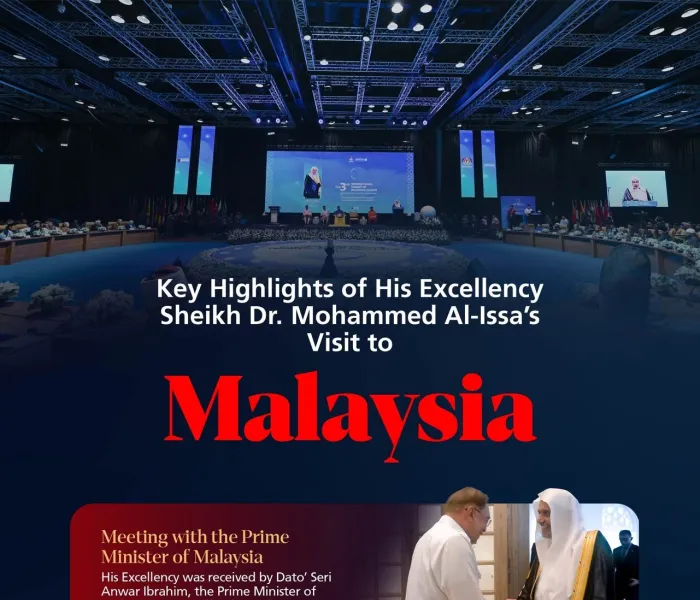 Highlights from the visit of His Excellency Sheikh Dr. Mohammed Al-Issa, Secretary-General of the Muslim World League and Chairman of the Organization of Muslim Scholars, to Malaysia: