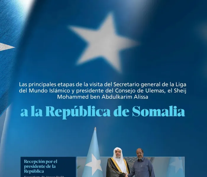 Las principales etapas de la visita a Somalia del Secretario General, presidente del Consejo de Ulemas, Sheij Dr. Mohammed Al-Issa :