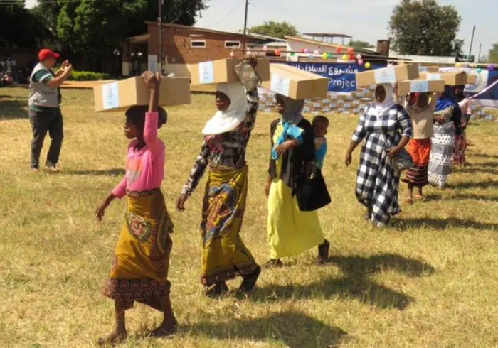 Food aid is a major component of MWL's humanitarian work around the world