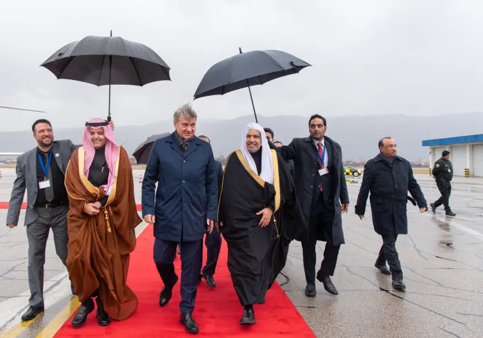 His Excellency Sheikh Dr. Mohammed Al-Issa, Secretary-General of the MWL and Chairman of the Organization of Muslim Scholars, arrived in the Bosnian capital of Sarajevo
