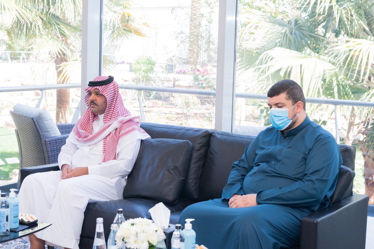 H.E. Dr. Mohammad Alissa receives His Eminence Dr. Ahmed Al-Taha, head of the Iraqi Fiqh Council