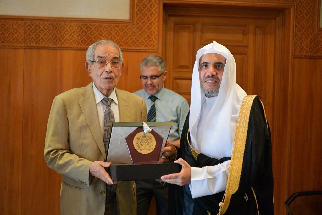 الأمين العام لرابطة العالم الإسلامي الشيخ د.محمد العيسى⁩ يزور ⁧دار الحديث الحسنية⁩ بالرباط ويلتقي معالي رئيسها السيد د.أحمد الخمليشي