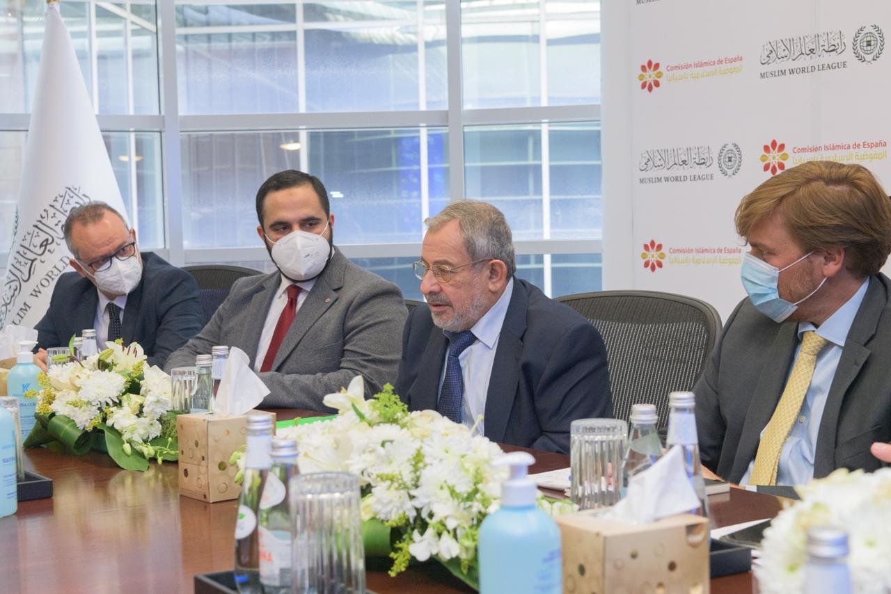 HE Dr. Mohammad Al-Issa welcomed the Honorable President of the Islamic Commission in Spain, Dr. Aiman Adlbi