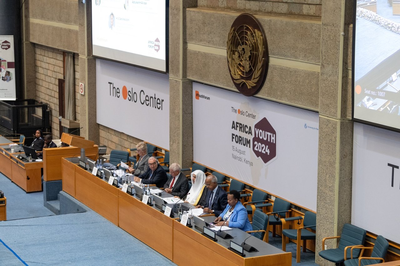 Au siège des Nations Unies à Nairobi le Secrétaire Général, Président de l’Organisation des savants musulmans, cheikh Mohammed Al-Issa, a été l'invité d'honneur du "Forum Afrique pour la Jeunesse"