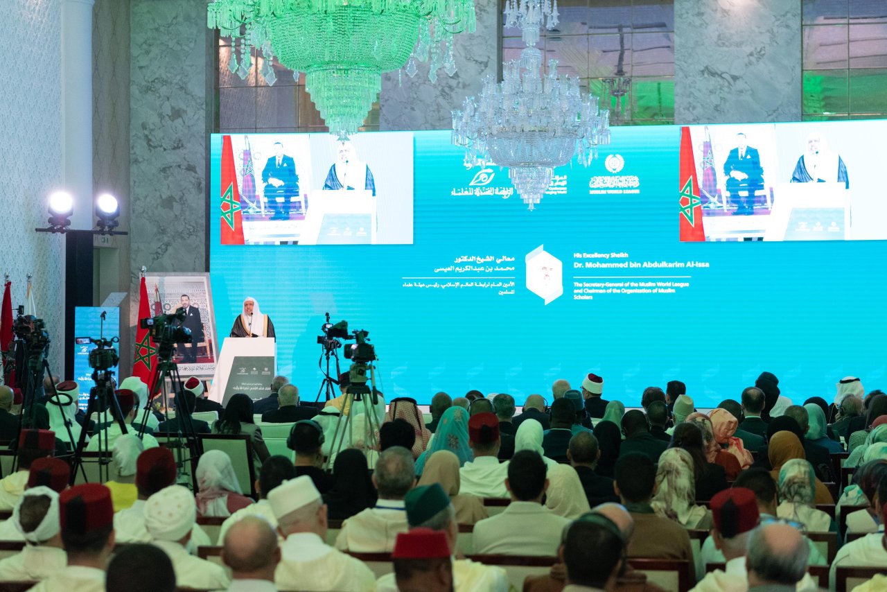 برعاية جلالة ملك المغرب وبتعاون بين رابطة العالم الإسلامي والرابطة المحمدية لعلماء المغرب   د. العيسى يدشن المؤتمر الدولي "الايمان في عالم متغير"
