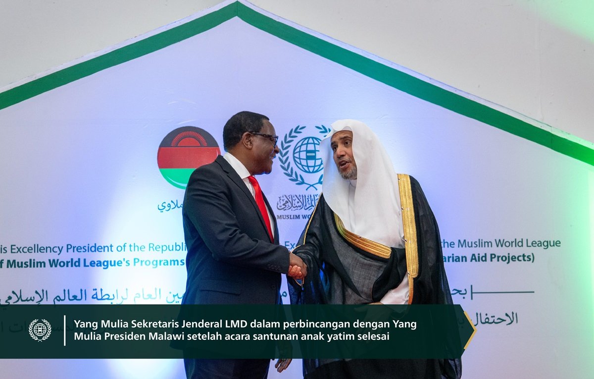 Sebagai penghormatan terhadap 6 ribu anak yatim yang diasuh oleh LMD.. Liga Muslim Dunia merayakan programnya yang ditujukan untuk anak-anak yatim di Republik Malawi, dengan kehadiran Yang Mulia Presiden
