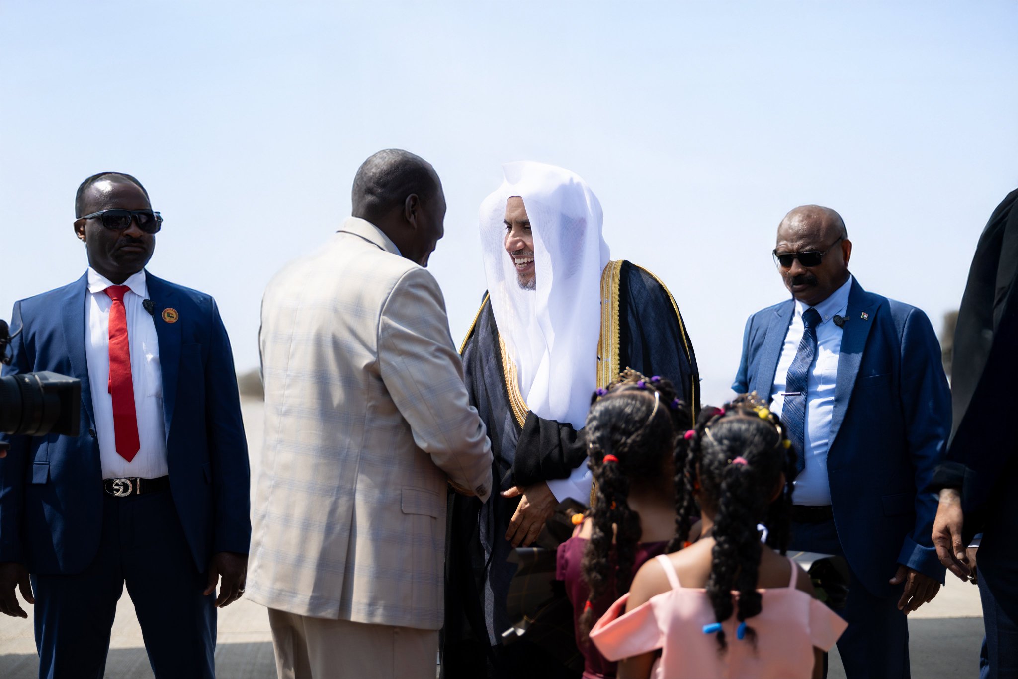 H.E. Sheikh Dr. Mohammed Al-Issa, Secretary-General of the Muslim World League and Chairman of the Organization of Muslim Scholars, arrived in the Republic of Sudan.
