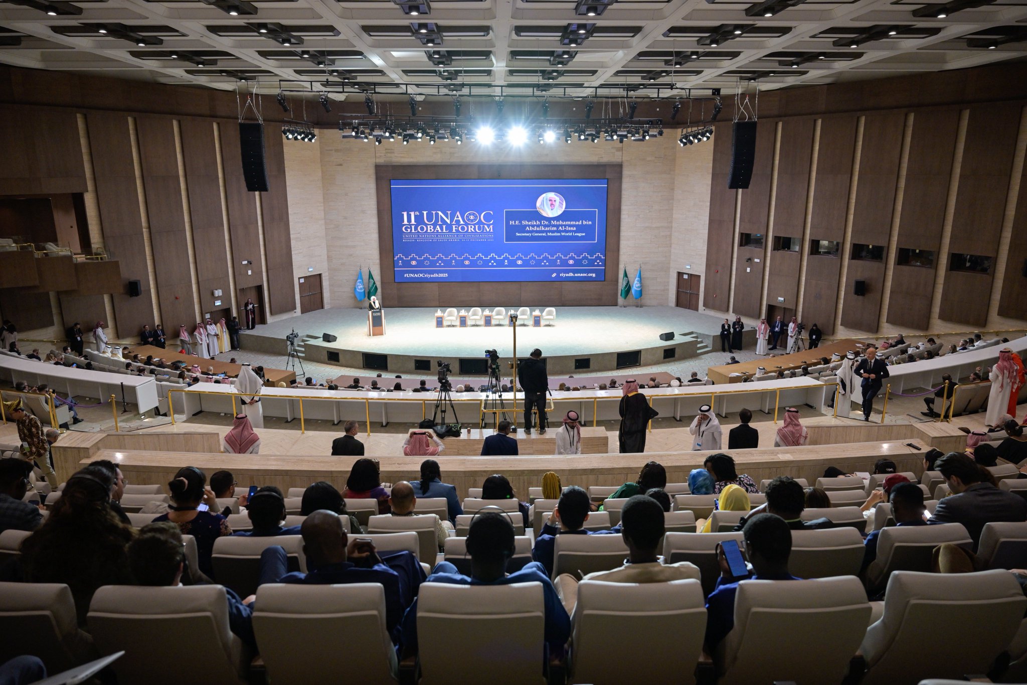 Cheikh Mohammed Al-Issa a prononcé une allocution lors de la séance d’ouverture du 11ème Forum mondial de l’Alliance des Nations Unies pour les civilisations