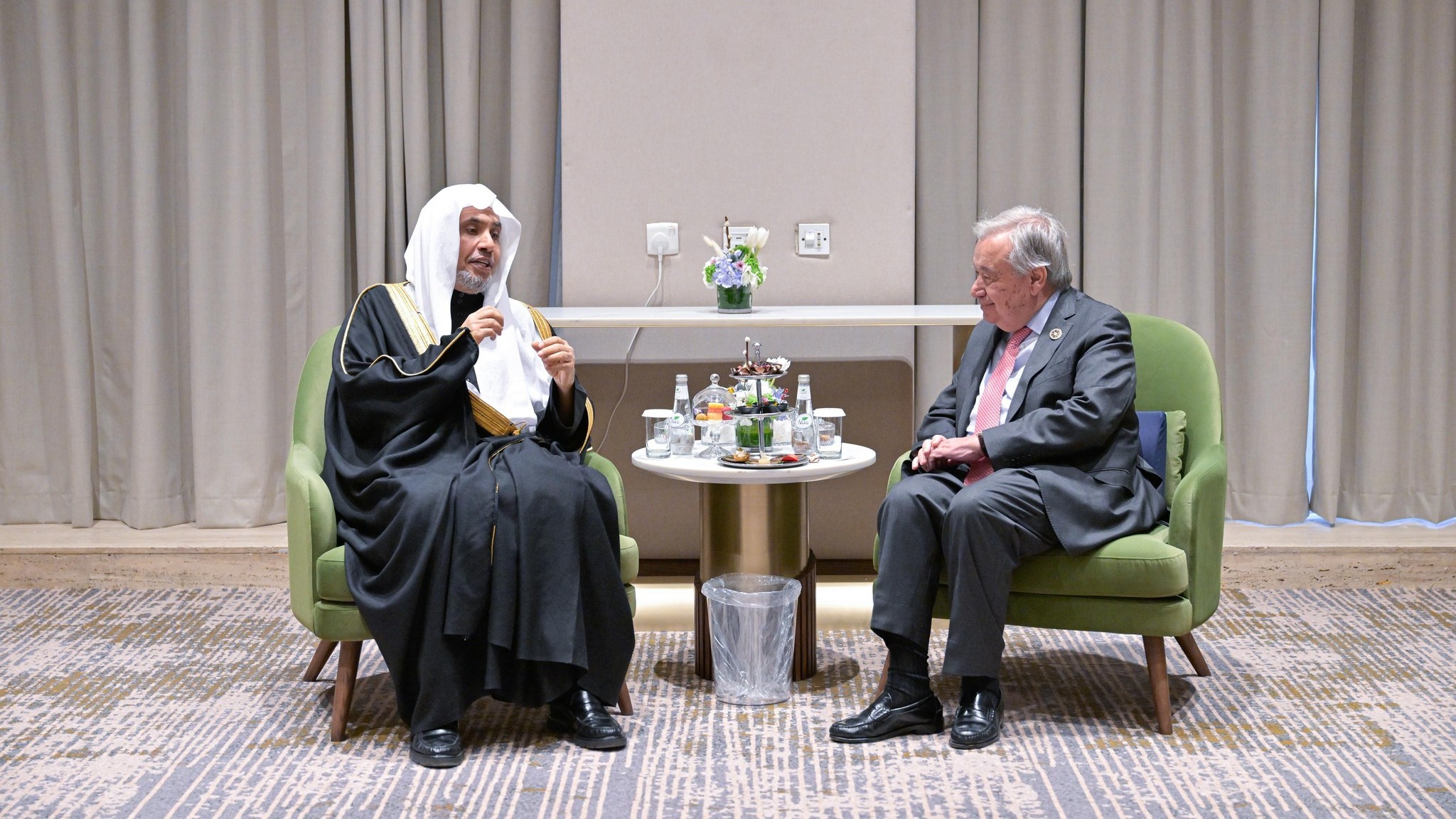 Secretary-General of the Muslim World League Meets with UN Secretary-General