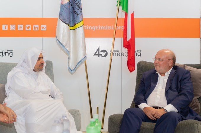 Mohammad Alissa rencontre à Rimini le doyen de l’université catholique qui apprécie les efforts de la LIM pour la promotion de l’harmonie religieuse.