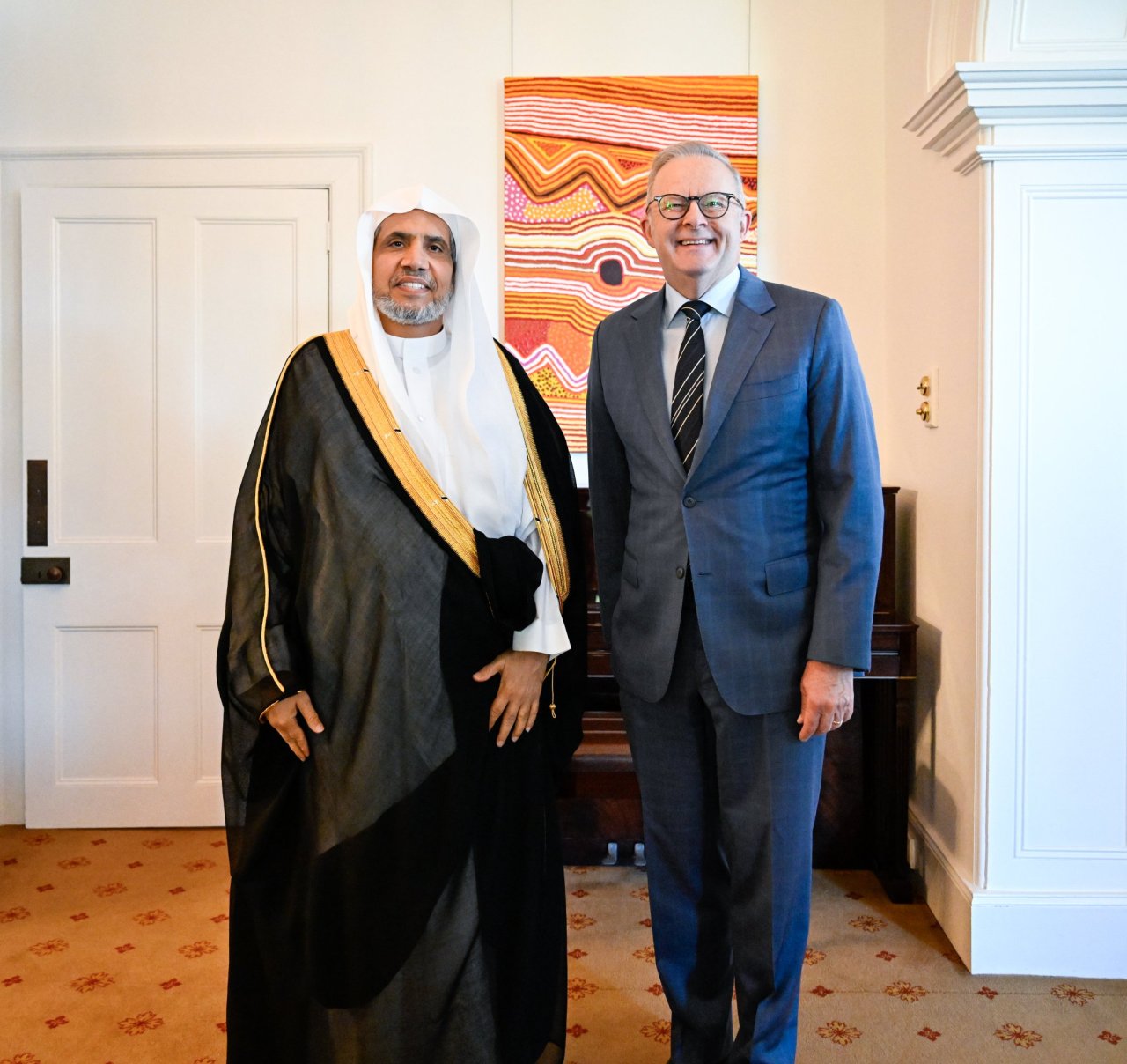 Le Premier ministre australien, M. Anthony Albanese, a reçu ce matin, dans la ville de Sydney, le Secrétaire général, cheikh Mohammed Alissa